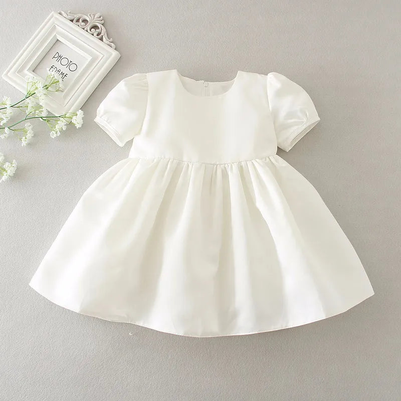 Hetiso Baby Girls Dress Long Sleeve Kids First Birthday Ball Gown Infant Dresses for Baptism Bridesmaid party 3-24 month