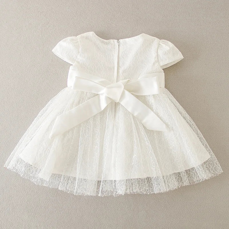 Hetiso Baby Girls Dress Long Sleeve Kids First Birthday Ball Gown Infant Dresses for Baptism Bridesmaid party 3-24 month