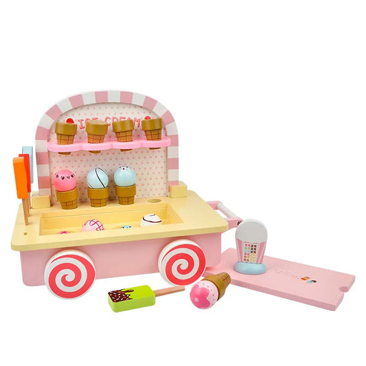 Toy Woo Children  Ice Cream Cooking Toys Kitchen Play Set New Modern for Kids Quantity Box Window Packaging Pcs Plastic W-021