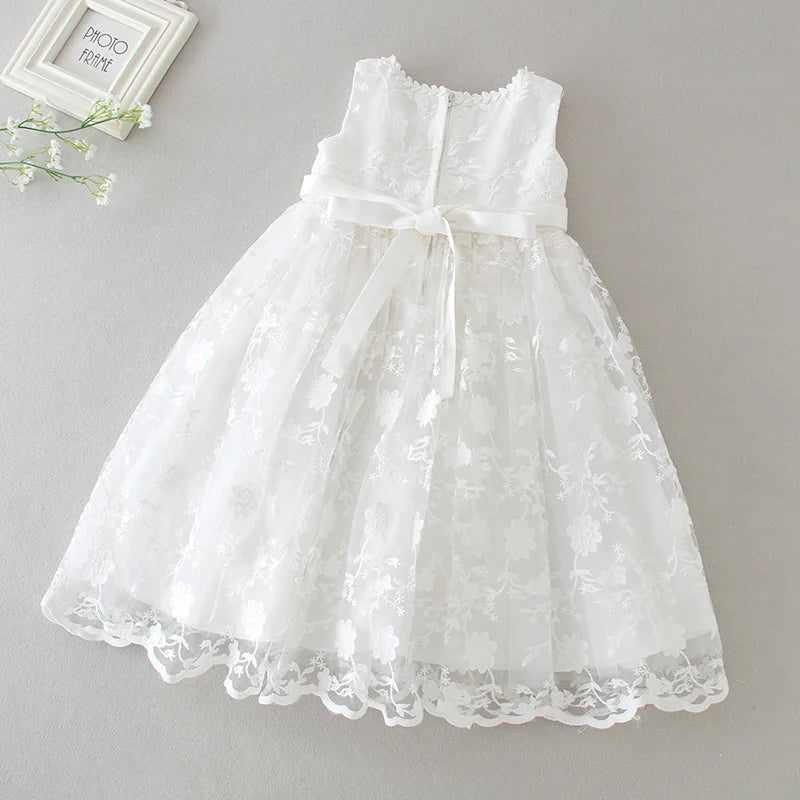 Hetiso Baby Girls Dress Long Sleeve Kids First Birthday Ball Gown Infant Dresses for Baptism Bridesmaid party 3-24 month