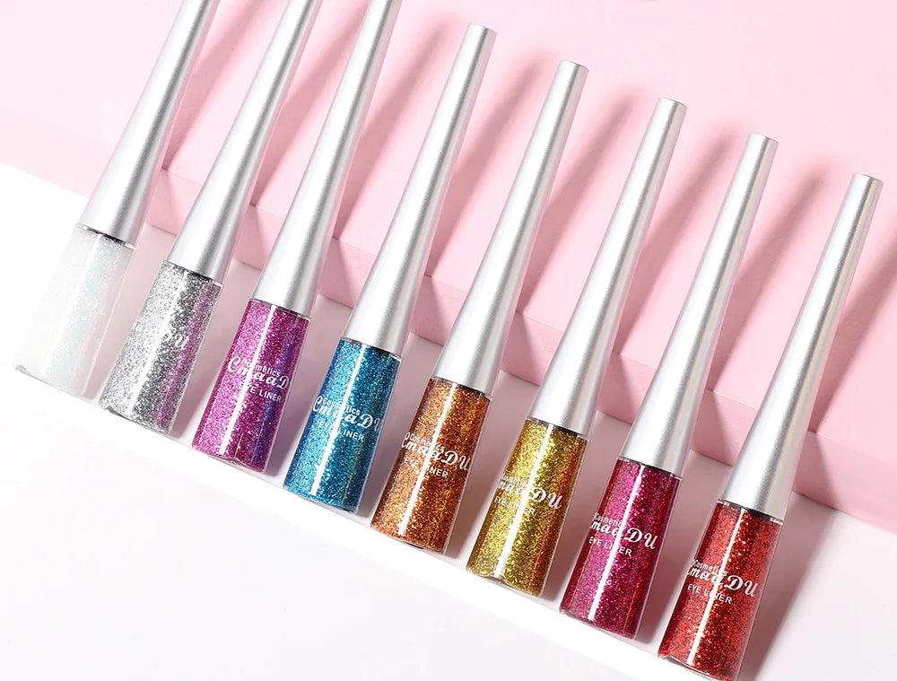 16 Colors Shiny Glitter Liquid Eyeliner