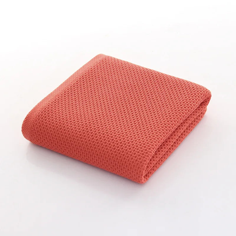 2/4 PCS 100% Cotton Bath Towels for Adults Children High Quality Waffle Towels Absorbent Quick Dry Soft Home Bathroom Washcloth