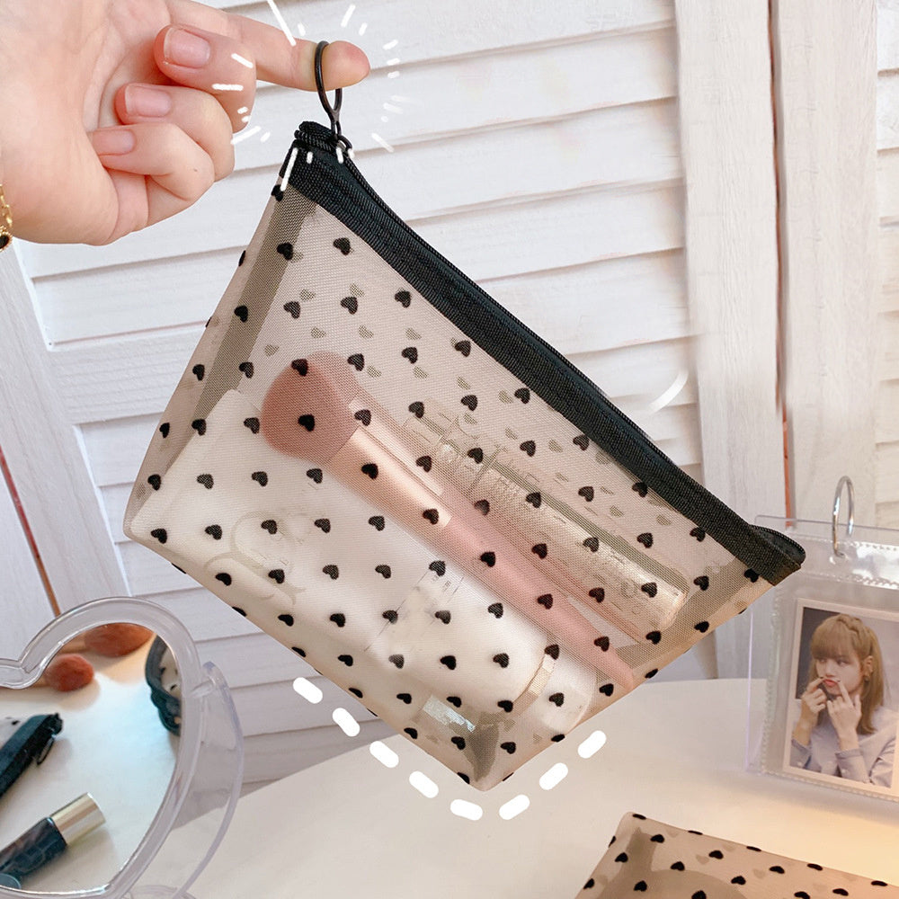 Mesh Cosmetic Travel Storage Makeup Bag Organiser