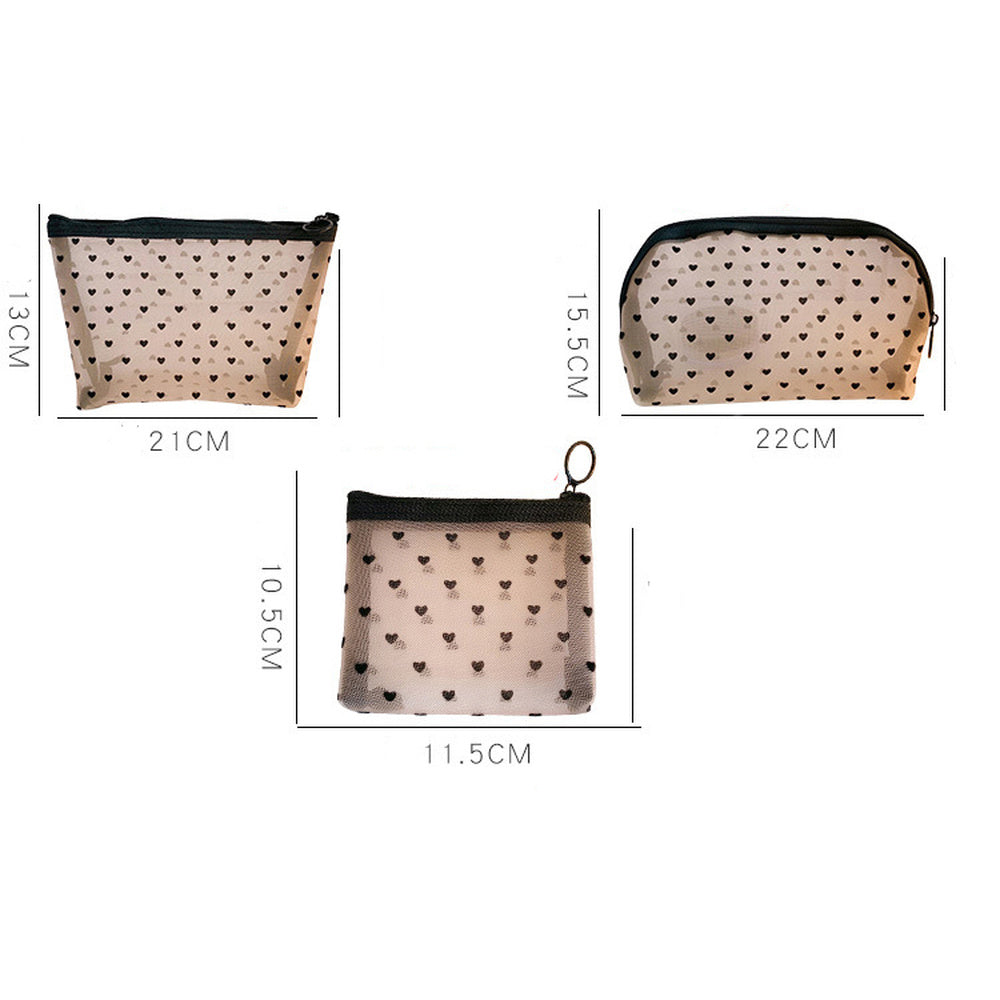 Mesh Cosmetic Travel Storage Makeup Bag Organiser