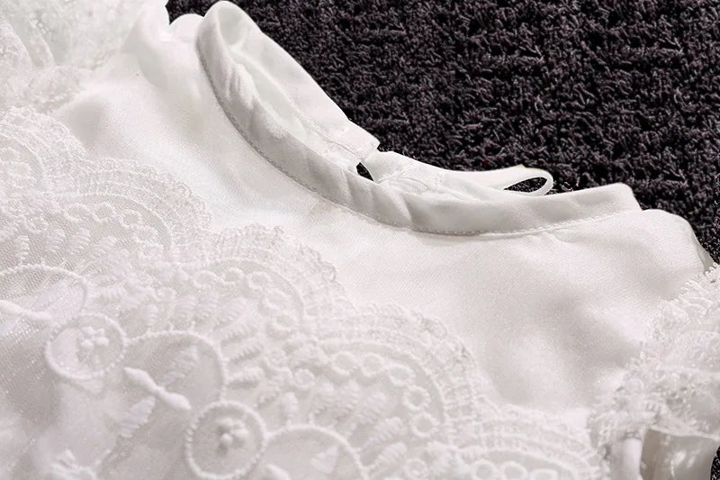 Hetiso Baby Girls Dress Long Sleeve Kids First Birthday Ball Gown Infant Dresses for Baptism Bridesmaid party 3-24 month