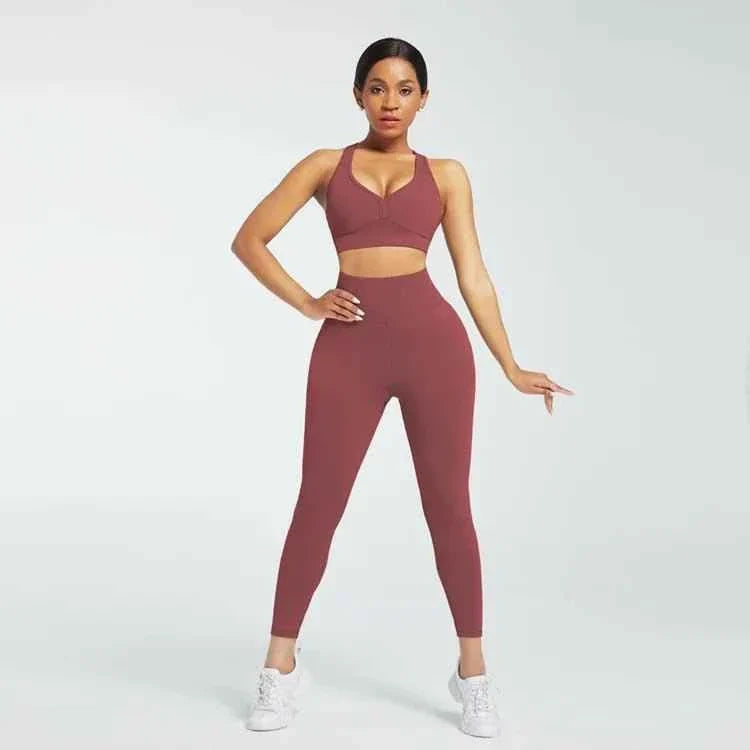Direct sales skin-friendly gym fitness sport top wear legging bra yoga set