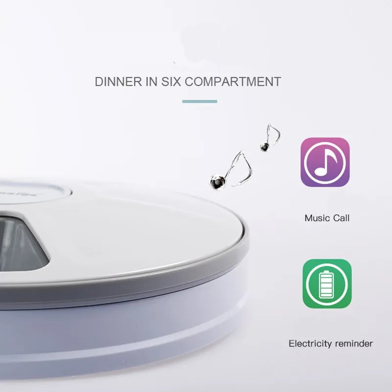 Automatic Pet Feeder with Timer & Voice Recorder – Portion Control Food Dispenser for Dogs & Cats