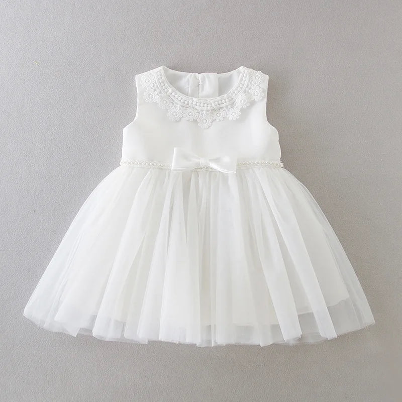Hetiso Baby Girls Dress Long Sleeve Kids First Birthday Ball Gown Infant Dresses for Baptism Bridesmaid party 3-24 month