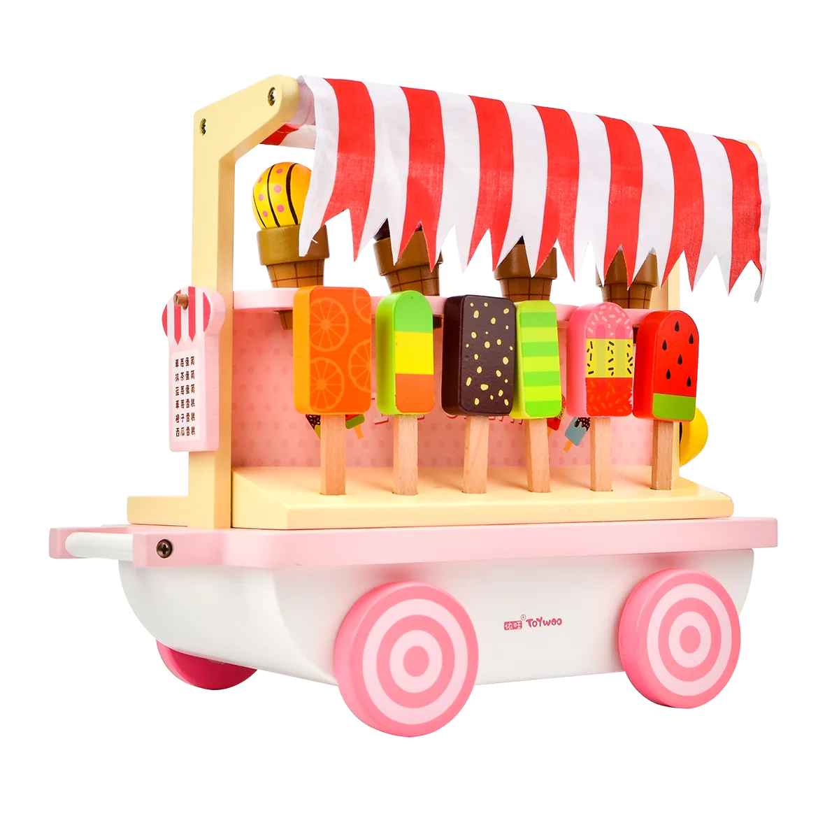 Toy Woo Children  Ice Cream Cooking Toys Kitchen Play Set New Modern for Kids Quantity Box Window Packaging Pcs Plastic W-021