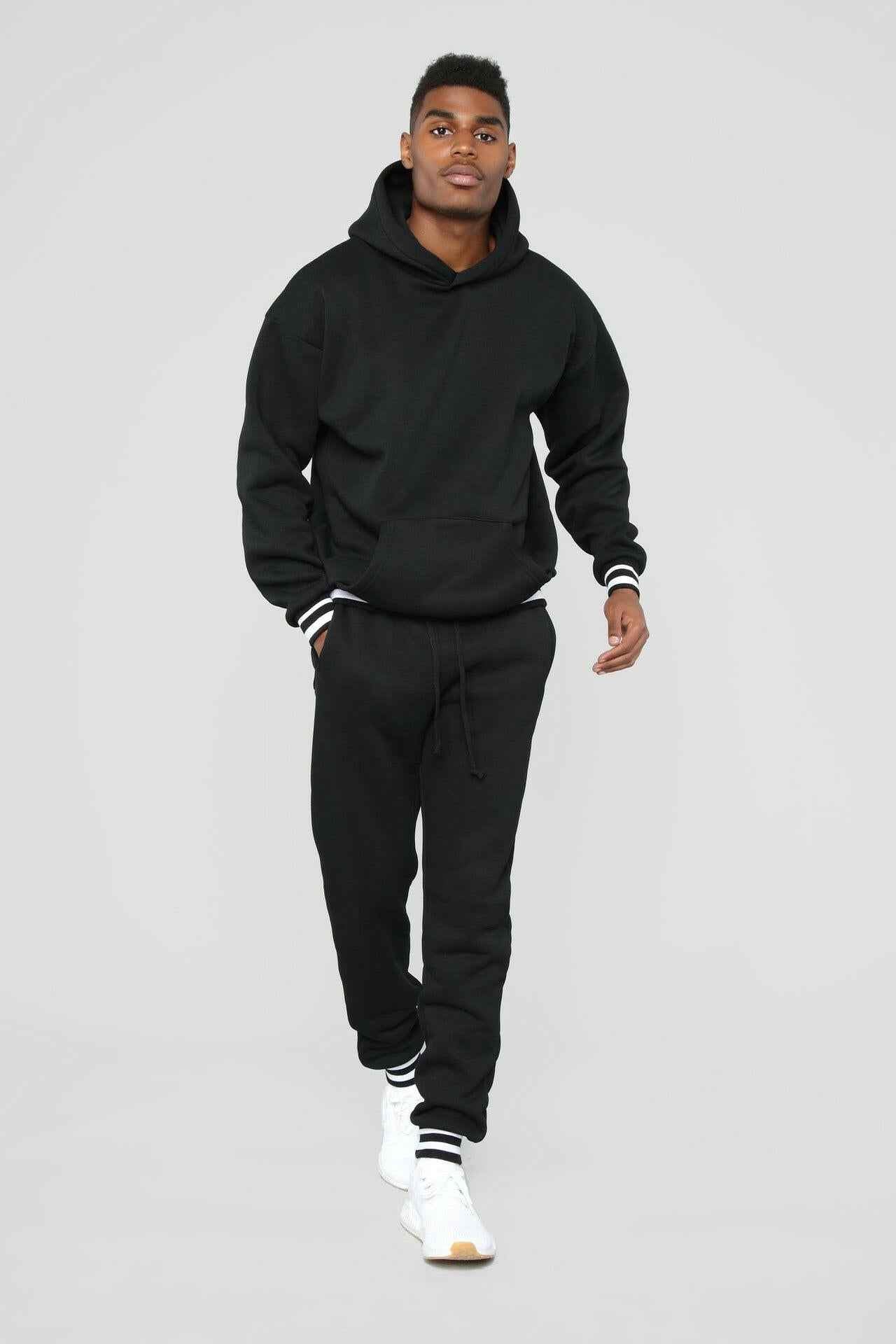 High Quality Men Sweatsuits Set with Blank Design - Premium Comfort & Style