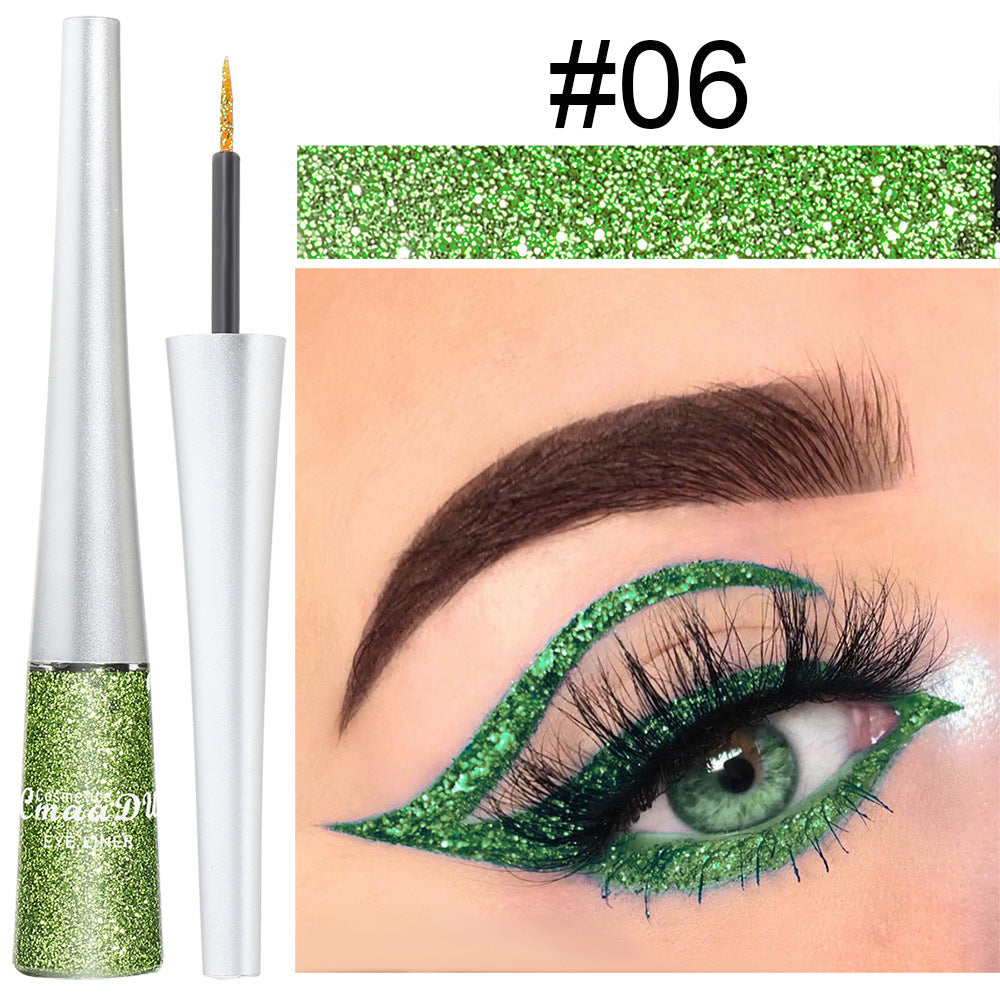16 Colors Shiny Glitter Liquid Eyeliner