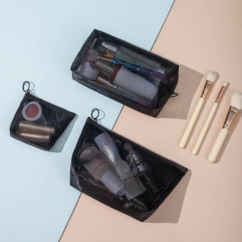 Mesh Cosmetic Travel Storage Makeup Bag Organiser