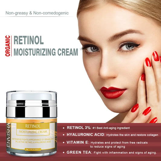 ENVISHA Hyaluronic Acid Retinol Moisturiser Face Cream