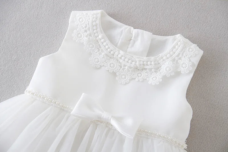 Hetiso Baby Girls Dress Long Sleeve Kids First Birthday Ball Gown Infant Dresses for Baptism Bridesmaid party 3-24 month
