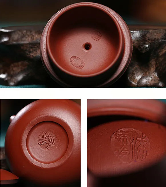 90ml Yixing Purple Clay Teapots Authentic Dahongpao Xishi Tea Pot Ball Hole Filter Kettle Handmade Boutique Zisha Tea Set