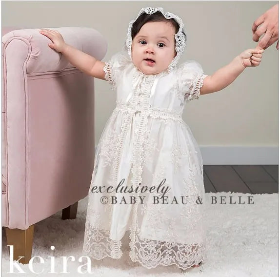 Hetiso Baby Girls Dress Long Sleeve Kids First Birthday Ball Gown Infant Dresses for Baptism Bridesmaid party 3-24 month