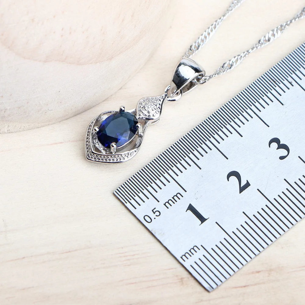 Blue Cubic Zirconia Costume Jewellery