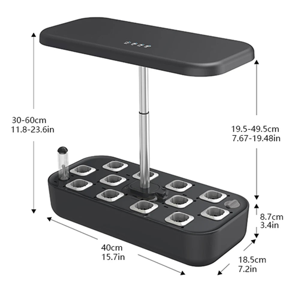 Hydroponics Growing System with LED Grow Light