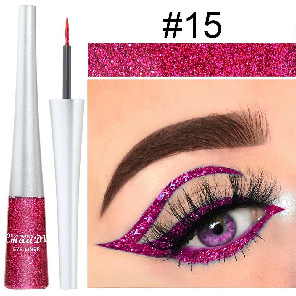 16 Colors Shiny Glitter Liquid Eyeliner