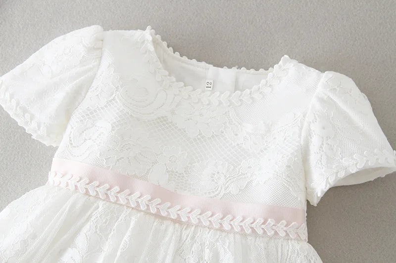 Hetiso Baby Girls Dress Long Sleeve Kids First Birthday Ball Gown Infant Dresses for Baptism Bridesmaid party 3-24 month