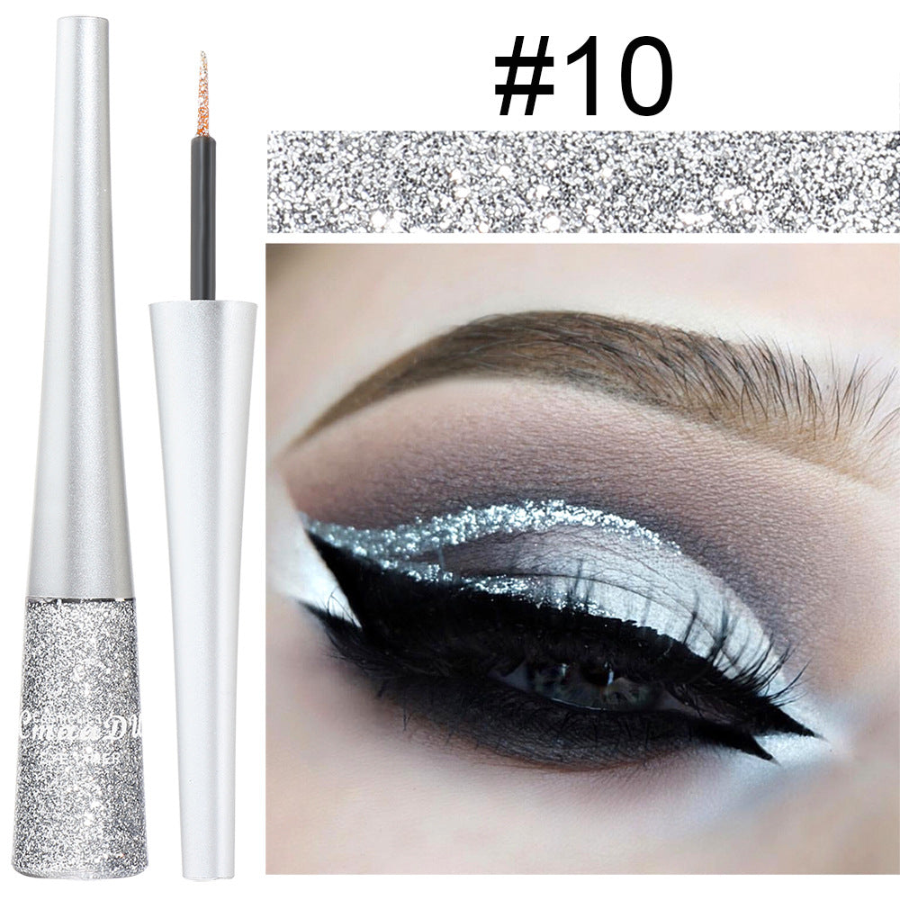 16 Colors Shiny Glitter Liquid Eyeliner