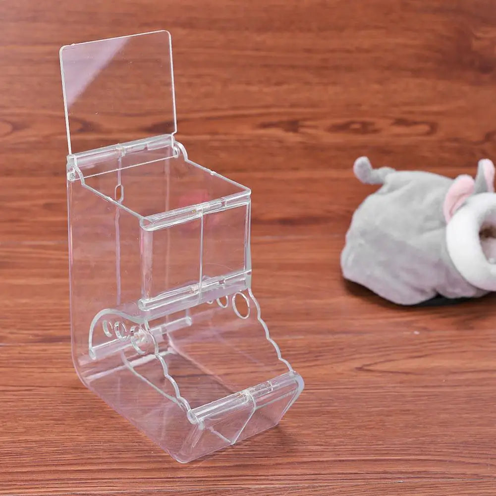 Hamster Rabbit Food Dispenser Feeder Plastic Automatic Hamster & Rabbit Food Dispenser – Clear Plastic Pet Feeder for Guinea Pigs and Small Animalsear Automatic Pet Feeder For Hamster Guinea Pigs Food Bowl Container