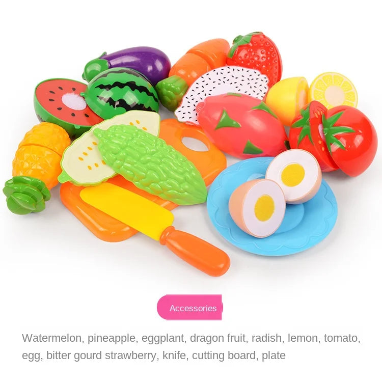 Kitchen Fun Cutting Fruits and Vegetables Food Play House