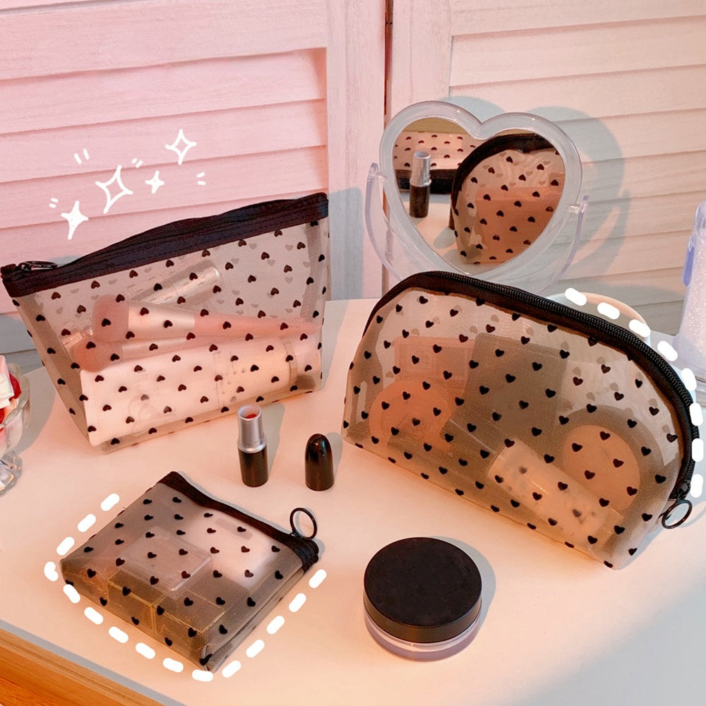 Mesh Cosmetic Travel Storage Makeup Bag Organiser