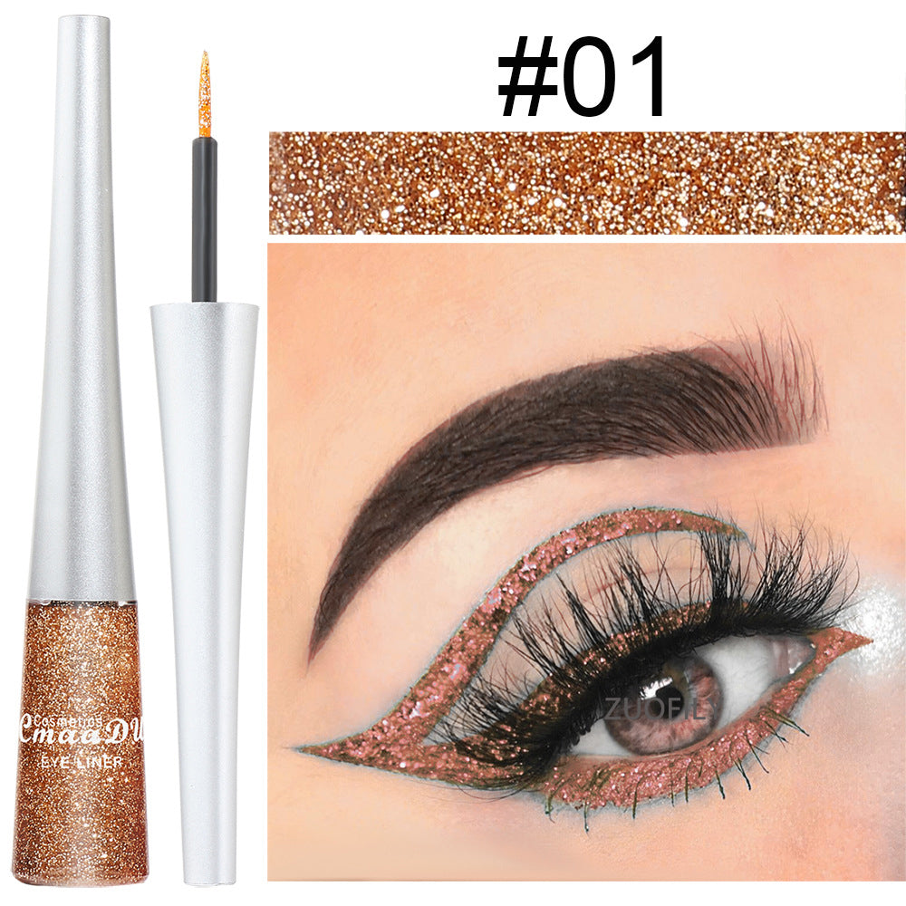 16 Colors Shiny Glitter Liquid Eyeliner