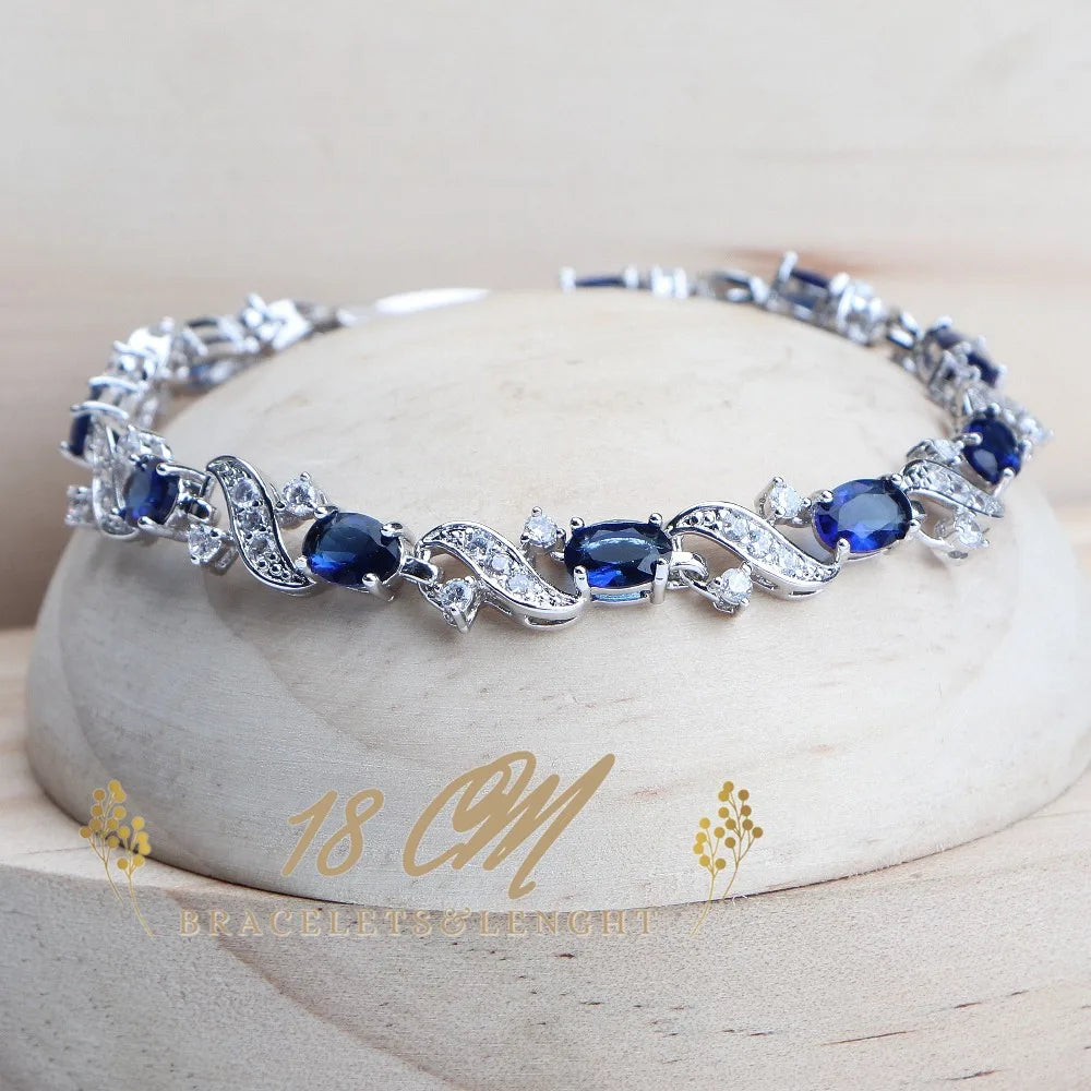 Blue Cubic Zirconia Costume Jewellery