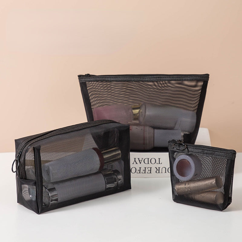 Mesh Cosmetic Travel Storage Makeup Bag Organiser