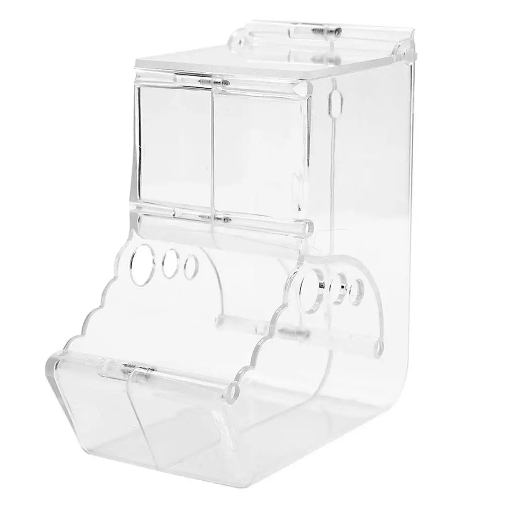 Hamster Rabbit Food Dispenser Feeder Plastic Automatic Hamster & Rabbit Food Dispenser – Clear Plastic Pet Feeder for Guinea Pigs and Small Animalsear Automatic Pet Feeder For Hamster Guinea Pigs Food Bowl Container