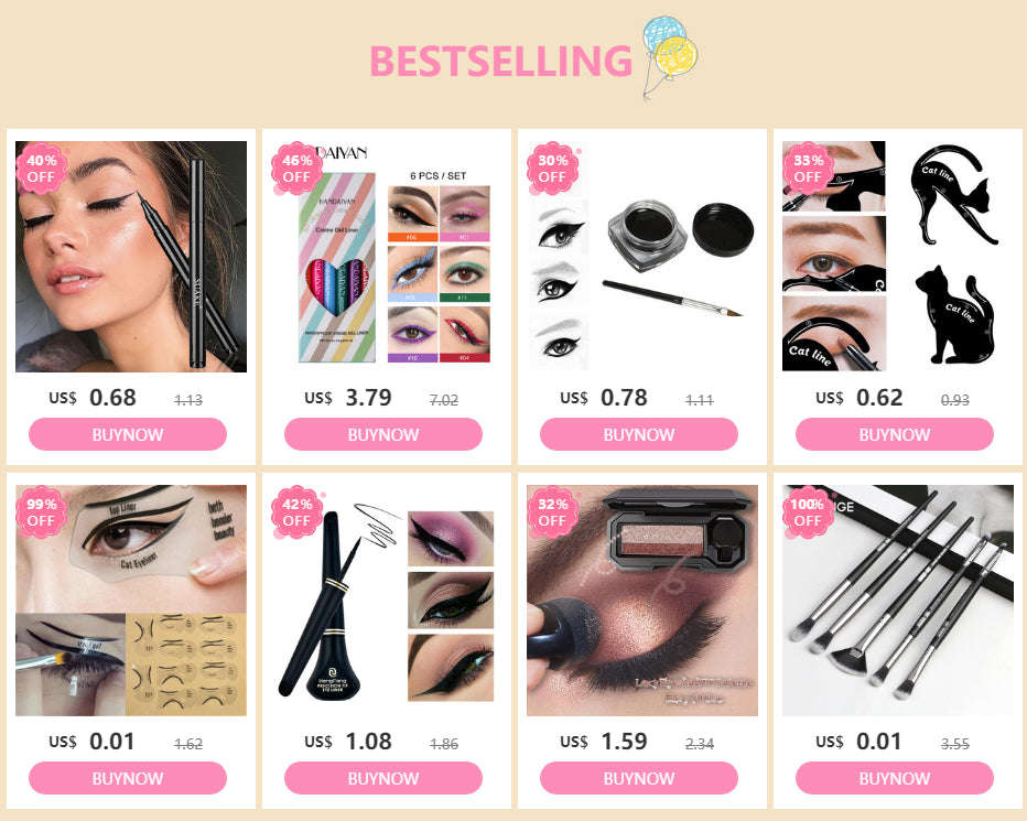 16 Colors Shiny Glitter Liquid Eyeliner