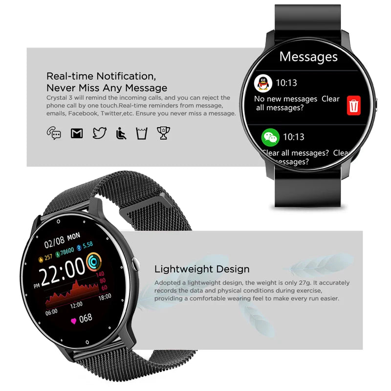LIGE Touch Smart watch