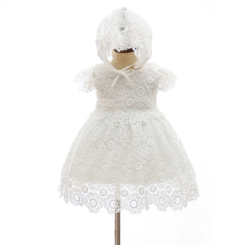 Hetiso Baby Girls Dress Long Sleeve Kids First Birthday Ball Gown Infant Dresses for Baptism Bridesmaid party 3-24 month