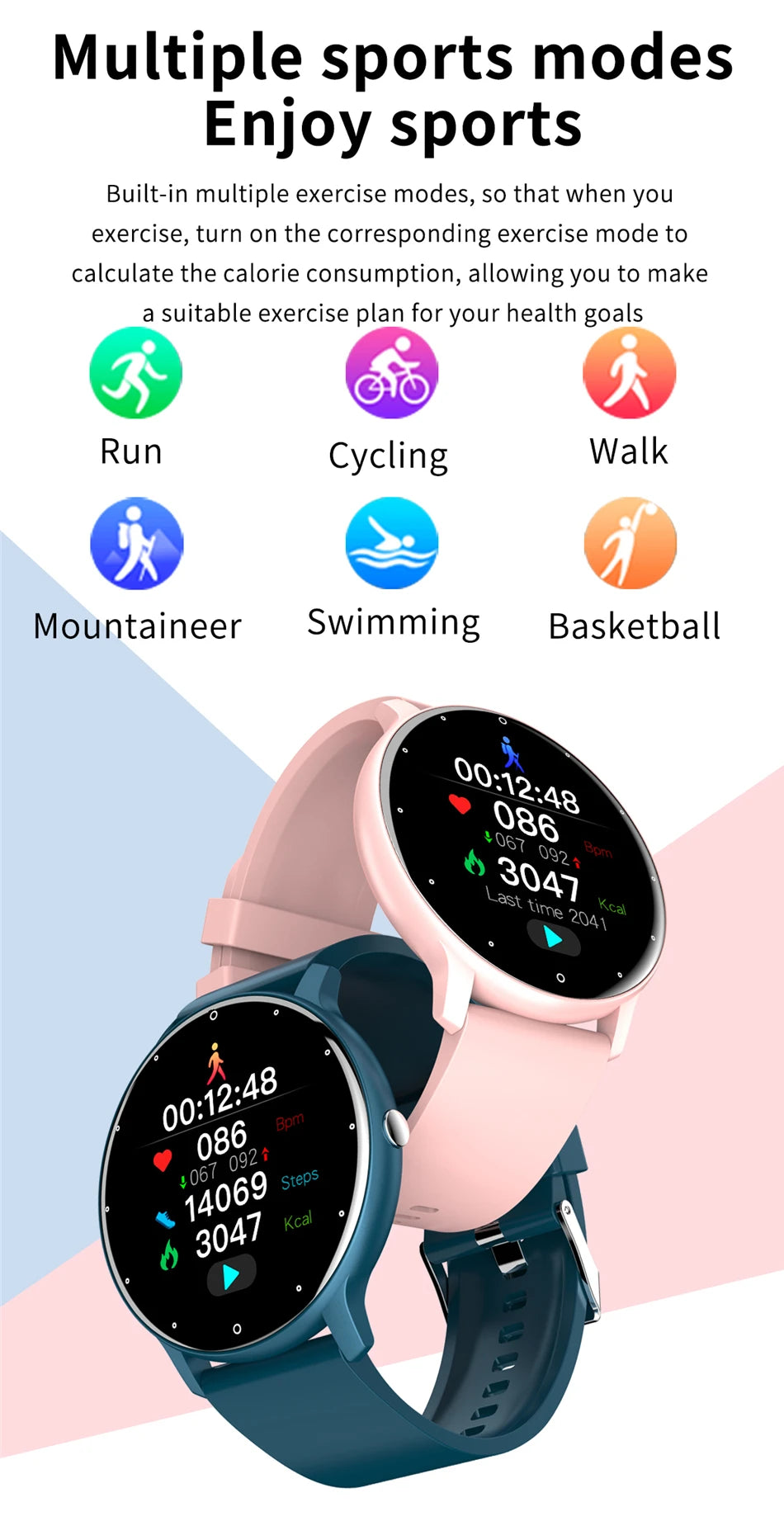 LIGE Touch Smart watch
