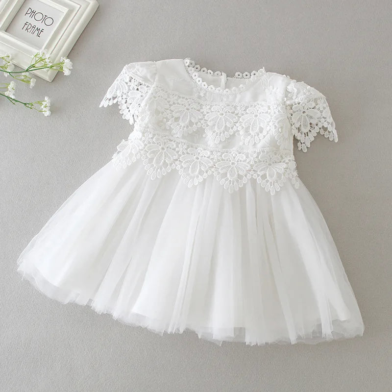 Hetiso Baby Girls Dress Long Sleeve Kids First Birthday Ball Gown Infant Dresses for Baptism Bridesmaid party 3-24 month
