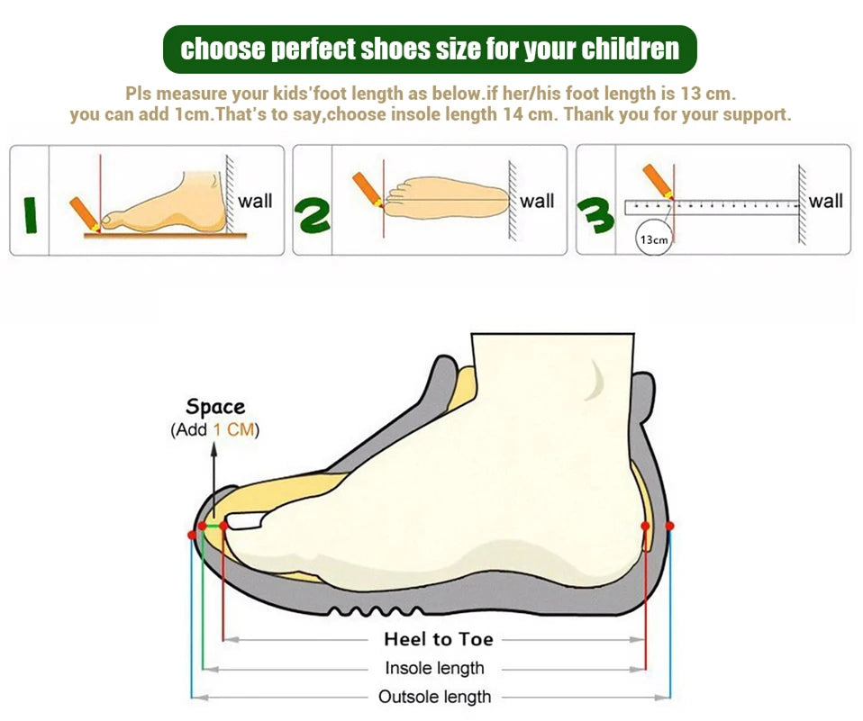 Kids Shoes For Running Shoes Autumn Winter Outdoor Sneaker Anti-Slip Children Sport Shoes Soft Bottom Baby Toddler Shoes
