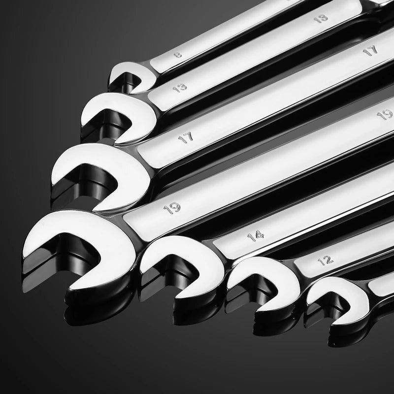 1 Piece Flexible Pivoting Head Ratchet Wrench Spanner Garage Metric hand Tool  For auto and Home Repair
