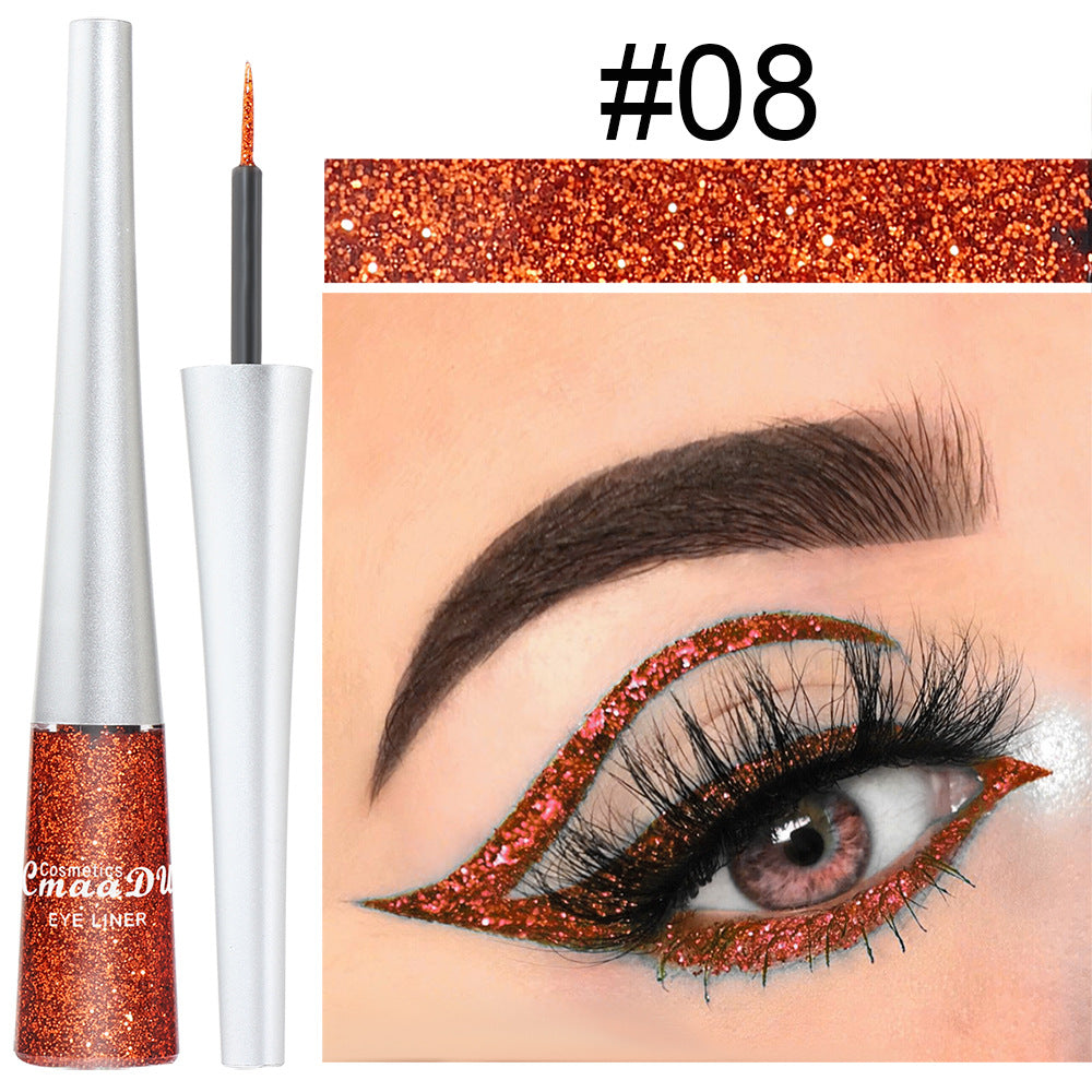 16 Colors Shiny Glitter Liquid Eyeliner