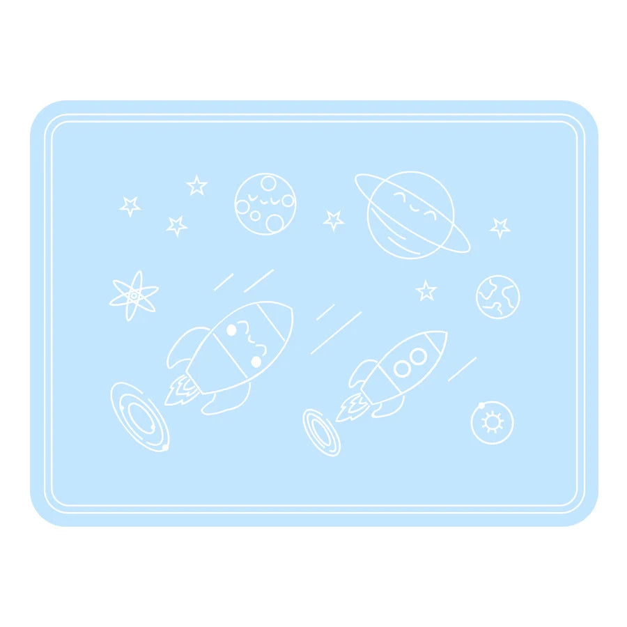 Placemats for Kids, Silicone Placemat Baby, Waterproof Heat Resistant Non-slip Kitchen Table Dining Mat, Portable Easy to Clean