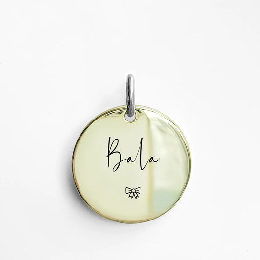 Personalized Pet ID Tag MW007 – Engraved Front & Back with Cute Symbols for Cats & Dogs, Anti-Lost Metal Charm