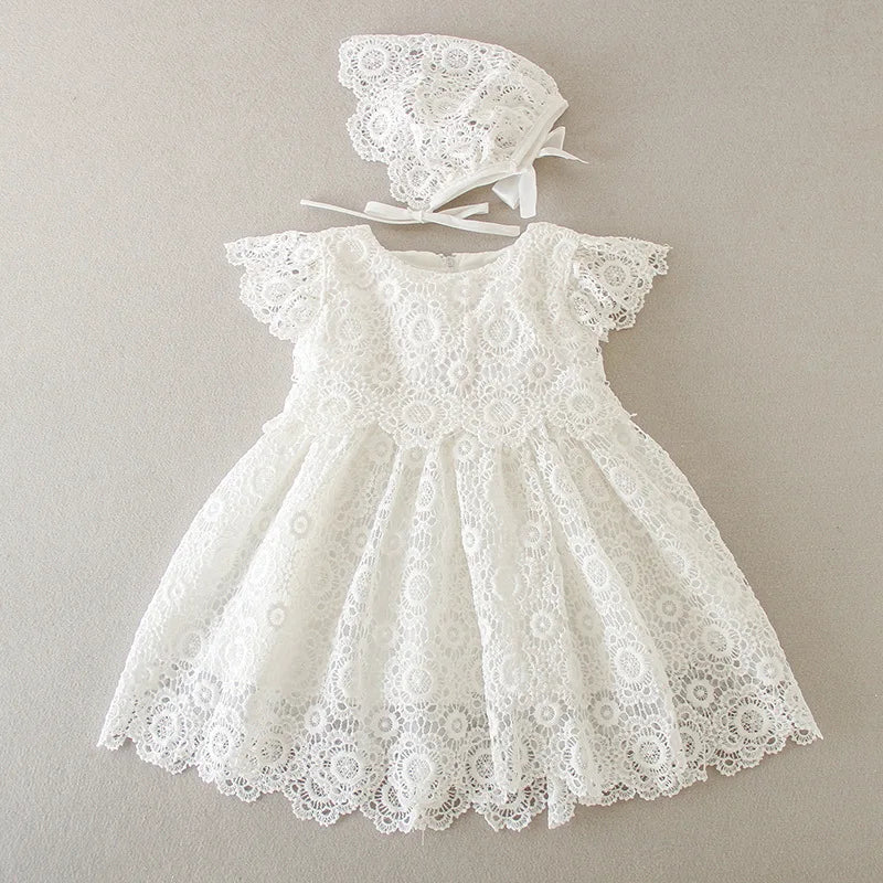 Hetiso Baby Girls Dress Long Sleeve Kids First Birthday Ball Gown Infant Dresses for Baptism Bridesmaid party 3-24 month