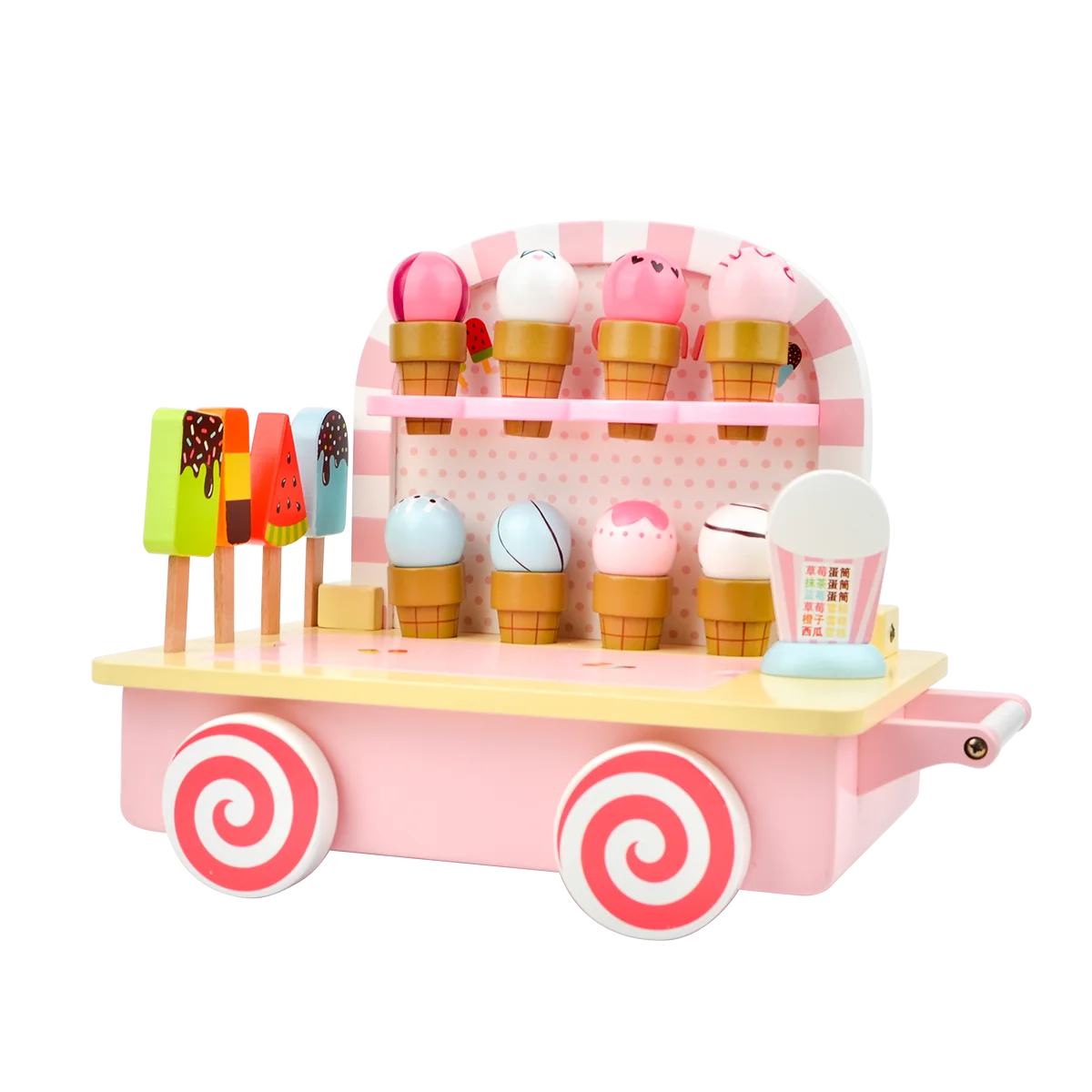 Toy Woo Children  Ice Cream Cooking Toys Kitchen Play Set New Modern for Kids Quantity Box Window Packaging Pcs Plastic W-021
