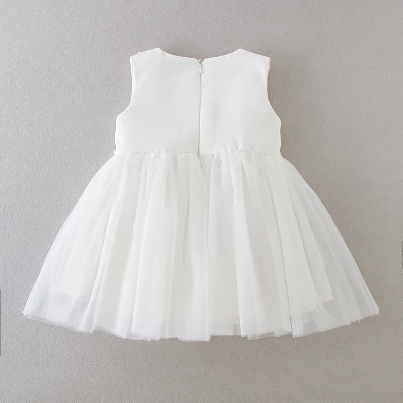 Hetiso Baby Girls Dress Long Sleeve Kids First Birthday Ball Gown Infant Dresses for Baptism Bridesmaid party 3-24 month