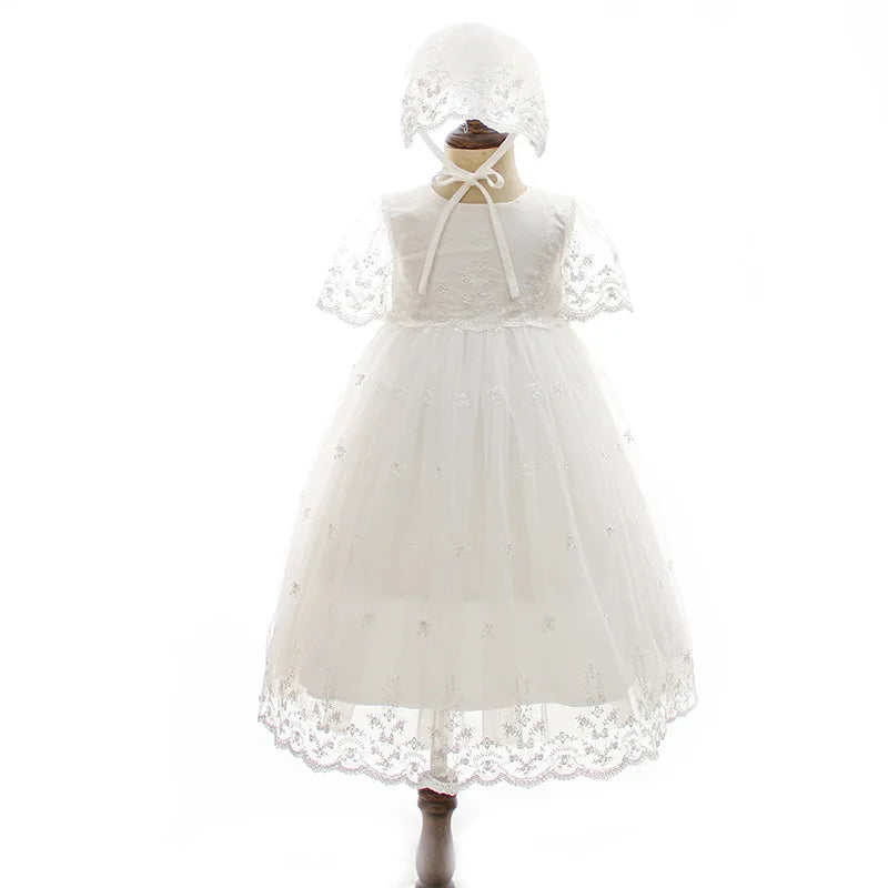 Hetiso Baby Girls Dress Long Sleeve Kids First Birthday Ball Gown Infant Dresses for Baptism Bridesmaid party 3-24 month
