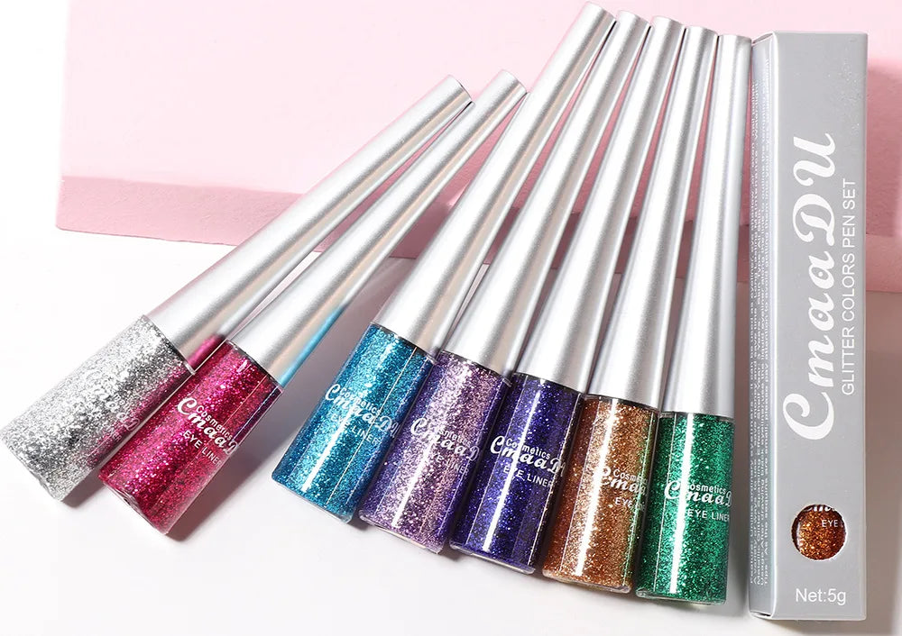 16 Colors Shiny Glitter Liquid Eyeliner