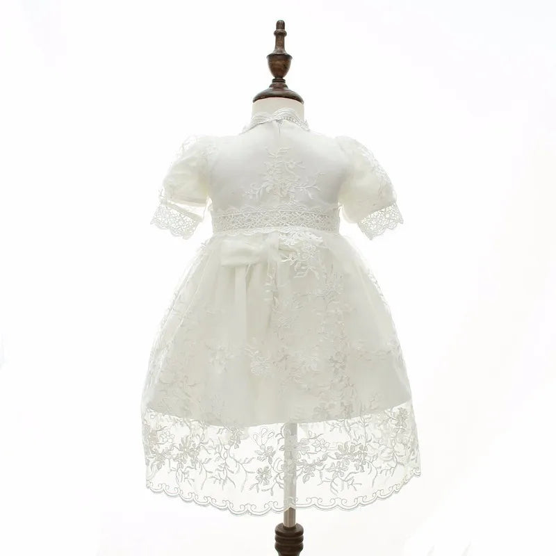 Hetiso Baby Girls Dress Long Sleeve Kids First Birthday Ball Gown Infant Dresses for Baptism Bridesmaid party 3-24 month