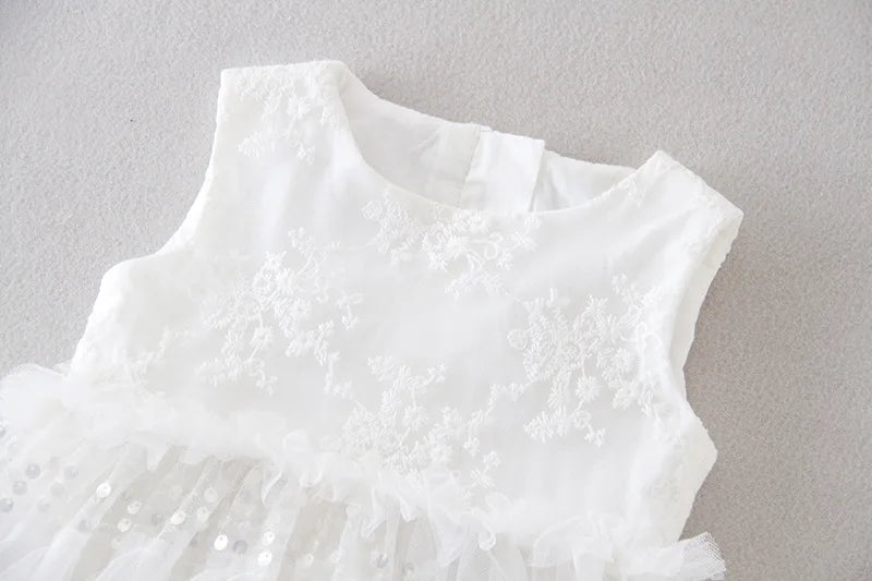 Hetiso Baby Girls Dress Long Sleeve Kids First Birthday Ball Gown Infant Dresses for Baptism Bridesmaid party 3-24 month