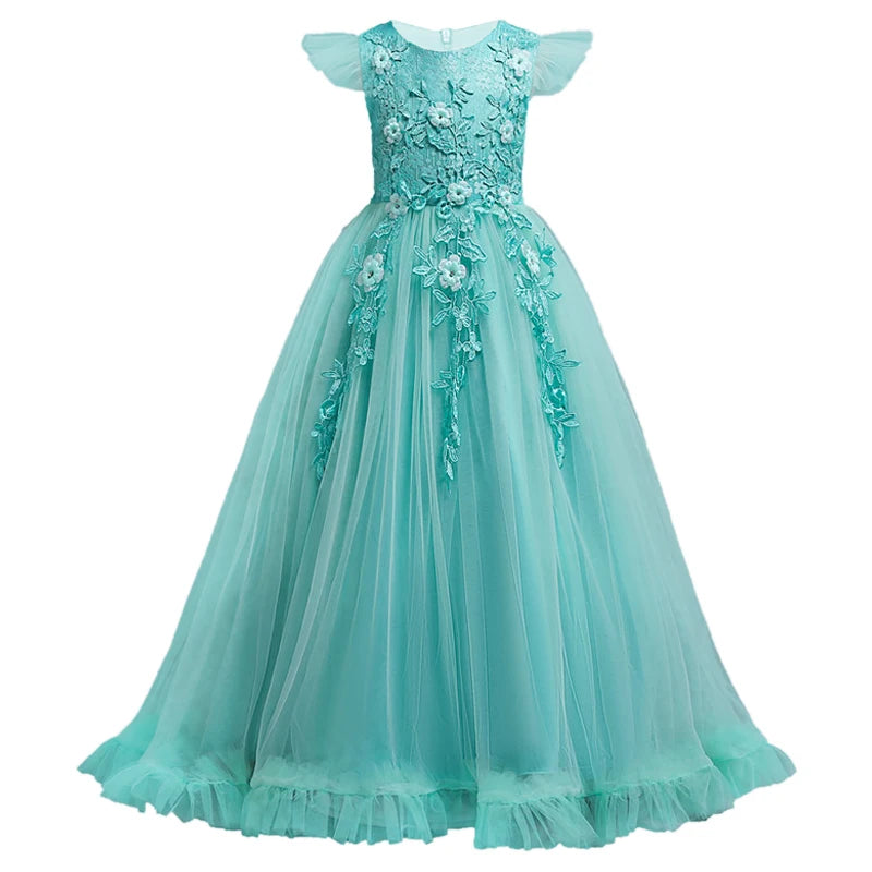 Kids  Flower Lace Dresses